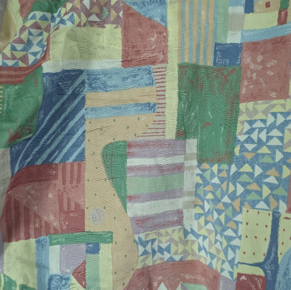 Vintage Patchwork Design Zip Up Spring Jacket - image 6